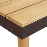 vidaXL Salon de jardin 7 places avec coussins Acacia solide Marron