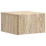vidaXL Table d'appoint murale 2 pc Chêne Sonoma 34 5 x 33 x 20 cm