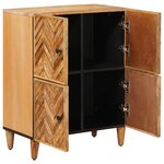 vidaXL Armoires de rangement avec stockage Marron 60 x 33 5 x 75 cm