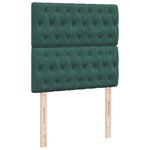 vidaXL Sommier à lattes de lit avec matelas Vert foncé 100x200 cm
