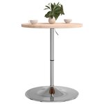 vidaXL Table de bar Ø60x90 5 cm bois massif de chêne