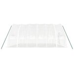 vidaXL Serre avec cadre en acier blanc 36 m² 6x6x2 85 m