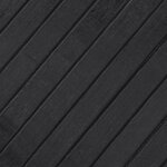 vidaXL Tapis rond gris 100 cm bambou