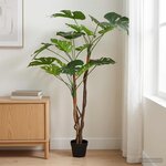 vidaXL Plante Monstera Artificielle Vert 70 x 16 x 130 cm