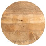 vidaXL Dessus de table Ø 40x2 5 cm rond bois de manguier massif