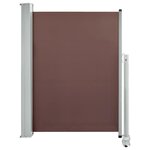 vidaXL Auvent latéral rétractable de patio 100x300 cm Marron