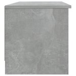 vidaXL Meuble TV Gris béton 102x35 5x36 5 cm Bois d'ingénierie