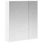 vidaXL Armoire Miroir de Salle de Bain Blanc 60 x 14 5 x 70 cm