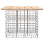 vidaXL Banc de jardin design de gabion 100x102x72cm bois massif de pin