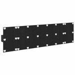 vidaXL Tête de lit avec armoire 3 Pièces Chêne noir Bois d'ingénierie