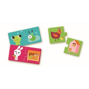Djeco DJ08164 - Puzzle duo Habitat