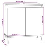 vidaXL Ensemble de meubles de salle de bain 3 Pièces Sonoma gris