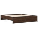 vidaXL Cadre de lit sans matelas chêne marron 180x200 cm