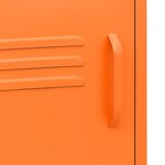vidaXL Table de chevet Orange 35x35x51 cm Acier
