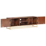 Vidaxl meuble tv 124x29x45 cm bois massif de manguier