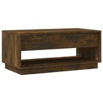 vidaXL Table basse Chêne fumé 102 5x55x44 cm Bois d'ingénierie