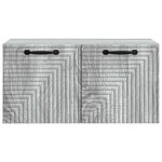 vidaXL Meuble TV mural Sonoma gris 59 5 x 31 x 30 cm Bois d'ingénierie