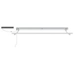 vidaXL Auvent rétractable électrique Blanc et anthracite 3 x 2 5 m