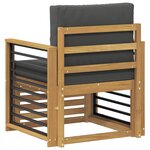 vidaXL Ensemble de canapés d'extérieur Polyester Blanc