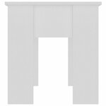 vidaXL Table basse blanc 101x49x52 cm bois d'ingénierie