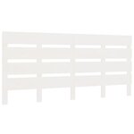 vidaXL Cadre de lit Blanc 140x200 cm Bois de pin massif