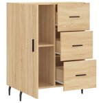 vidaXL Buffet chêne sonoma 69 5x34x90 cm bois d'ingénierie