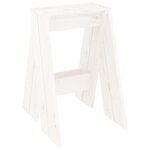 vidaXL Tabourets lot de 2 blanc 40x40x60 cm bois massif de pin