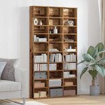 vidaXL Meuble CD Bois ancien 101 x 23 x 177.5 cm Bois d'ingénierie