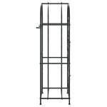 vidaXL Casier à bouteilles 41 bouteilles noir 45x36x120 cm fer forgé