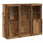 vidaXL Buffet Bois ancien 123 x 37 x 100 cm Bois d'ingénierie