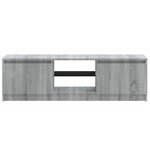 vidaXL Meuble TV avec lumières LED sonoma gris 120x30x35 5 cm