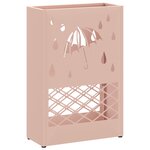 vidaXL Support d'umbrella rose 28x12x41 cm en acier