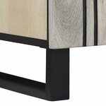 vidaXL Armoire d'évier avec étagère Marron et Noir 62 x 33 x 58 cm