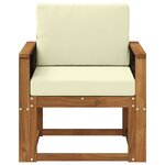 vidaXL Sofa de milieu extérieur Bois d'Acacia Massif Naturel