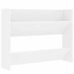 vidaXL Armoires à chaussures murales 2 Pièces Blanc 80x18x60 cm Aggloméré