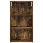 vidaXL Armoire murale de salle de bain Chêne Fumé 40 x 14 x 70 cm
