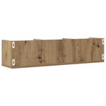 vidaXL Étagère murale à CD chêne artisanal 75x18x18 cm bois ingénierie