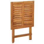vidaXL Ensemble de bistro pliable 3 Pièces bois d'acacia solide