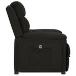 vidaXL Fauteuil Noir Tissu