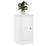 vidaXL Buffets 2 Pièces blanc brillant 37 5x35 5x67 5cm bois d'ingénierie