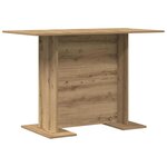 vidaXL Table de salle à manger chêne artisanal 110 x 60 x 75 cm