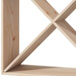 vidaXL Étagère à vin 4 Pièces Naturel 62 x 25 x 62 cm Pin massif