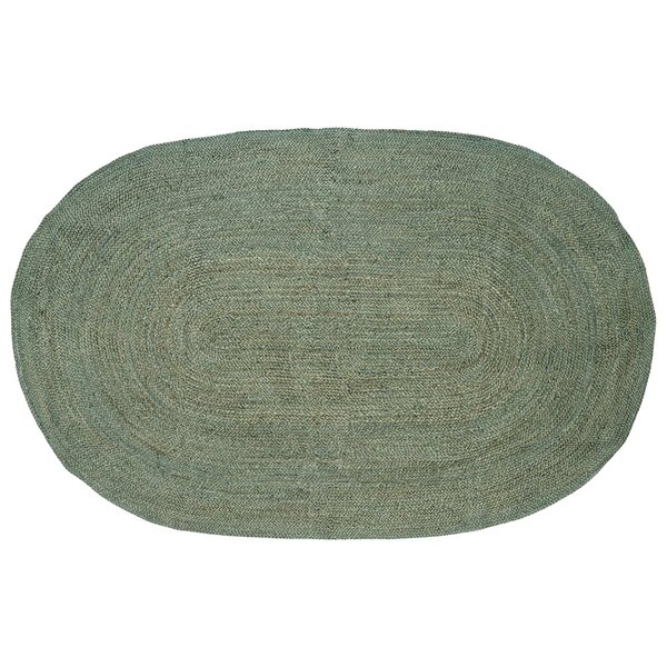 vidaXL Tapis de surface Vert olive 205 x 305 cm Jute