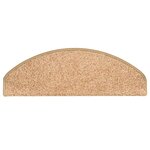 vidaXL Tapis de marches d'escalier 15 Pièces Doré 65x21x4 cm