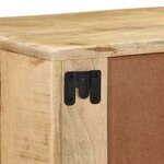 vidaXL Meuble TV mural 100x32x25 cm bois massif manguier brut