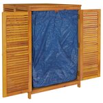 vidaXL Boîte de rangement de jardin 280x87x104 cm bois massif d'acacia