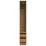 vidaXL Garde-robe chêne artisanal 30x50x200 cm bois d'ingénierie