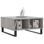 vidaXL Table basse sonoma gris 60x60x30 cm bois d'ingénierie