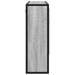 vidaXL Armoire à miroir de salle de bain sonoma gris bois d’ingénierie