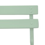 Chaises de jardin pliantes vidaXL 2 Pièces menthe claire en acier